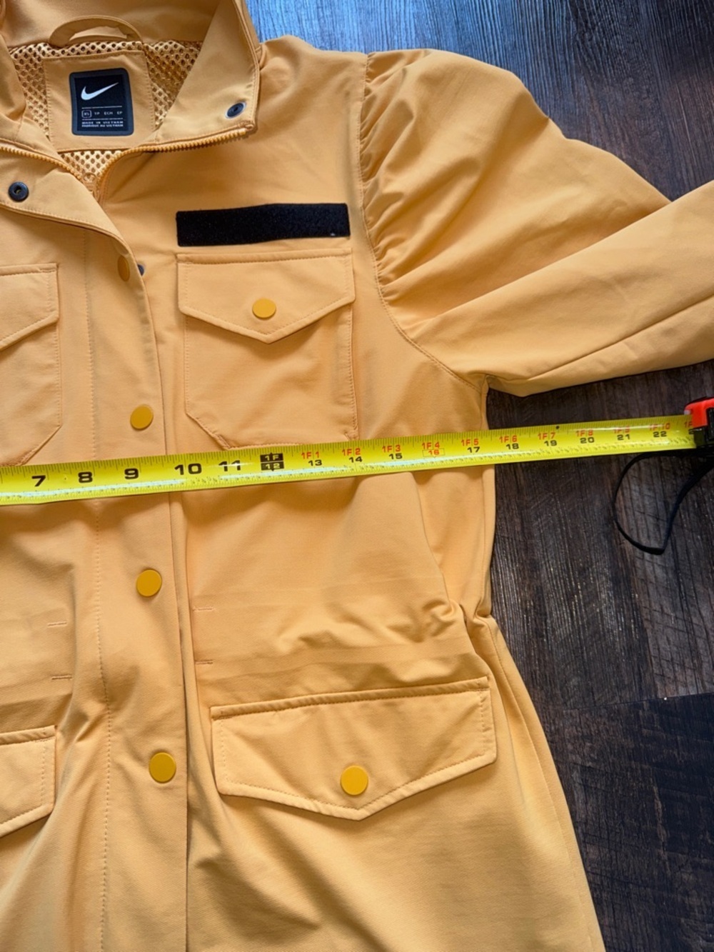 Nike Sportswear Tech Pack Chore Utility Jacket Yellow Puff Sleeve Women's XS - Picture 7 of 12